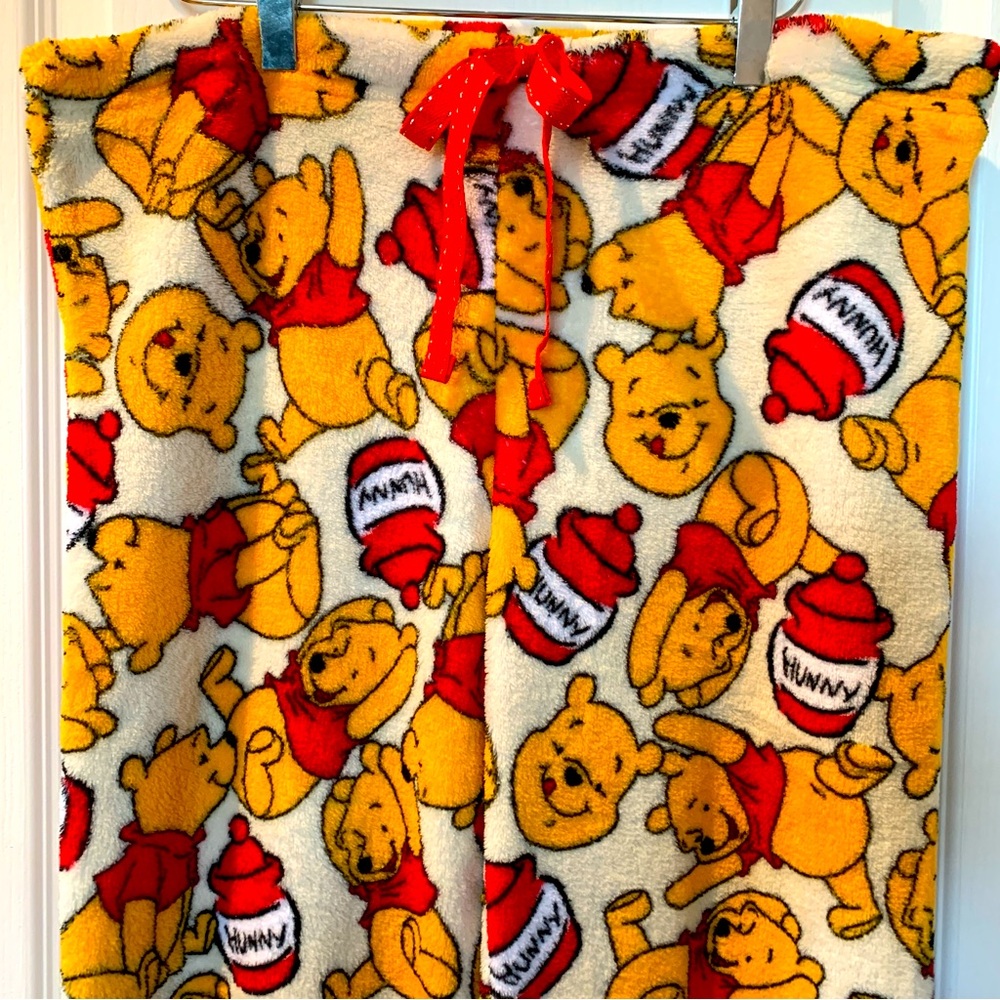 DISNEY Winnie The Pooh Fleece Lounge Pants XL Youth - Picture 3 of 8